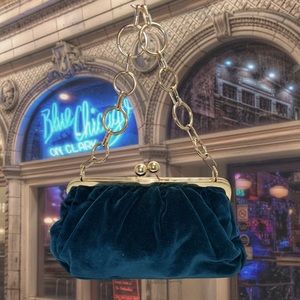 32. Velvet Shoulder Bag/ Clutch